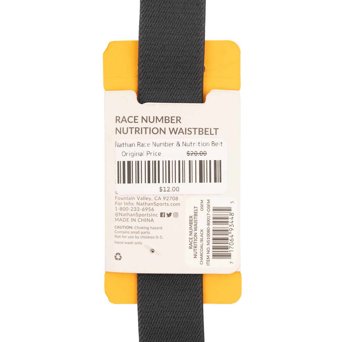 Nathan Race Number & Nutrition Belt