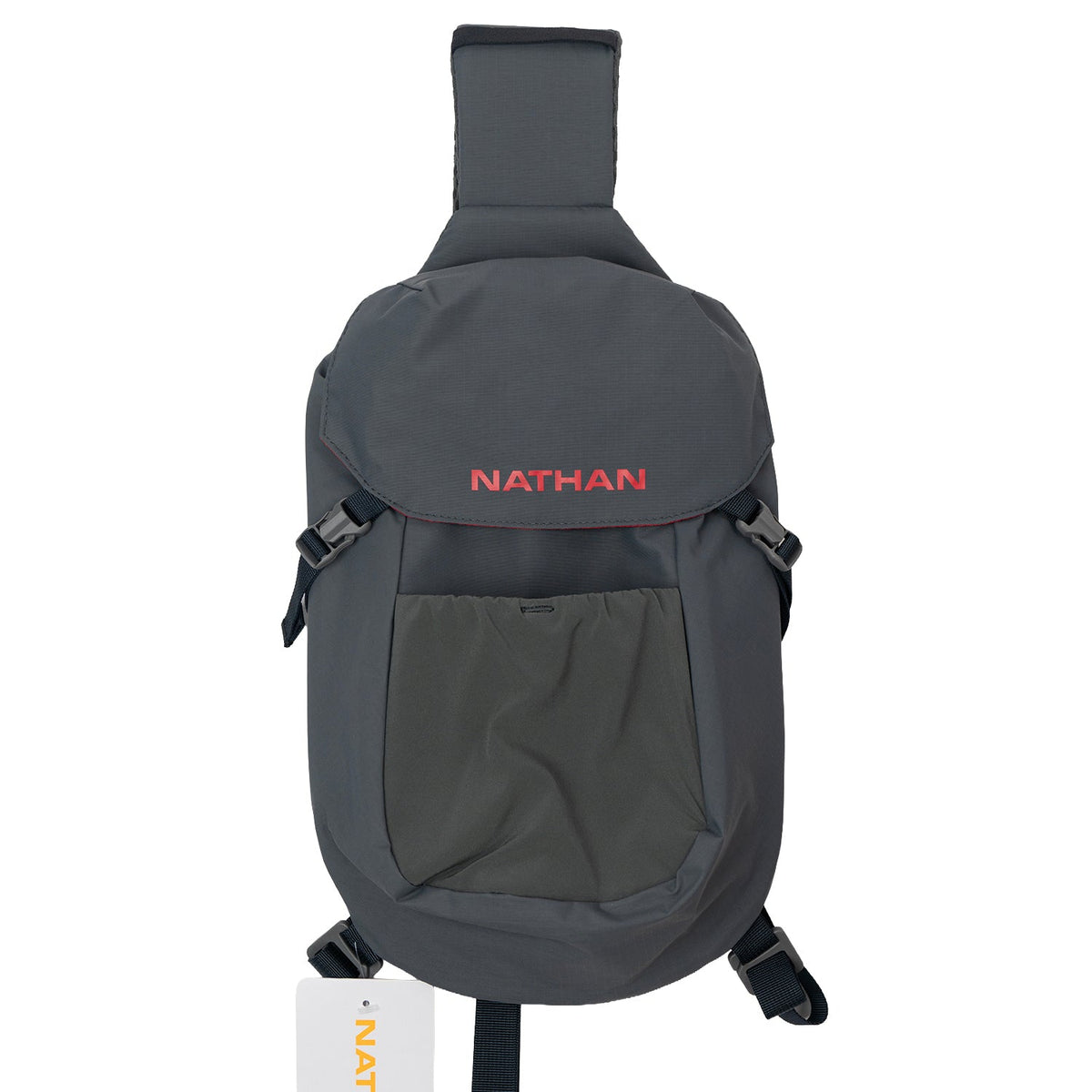 Nathan Run Sling 6L in Charcoal/Ribbon Red - front view