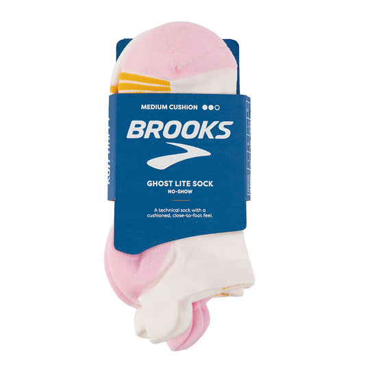 Brooks Ghost Lite No-Show Sock 2-Pack(M- fits women 7.5-9/men 6-8)