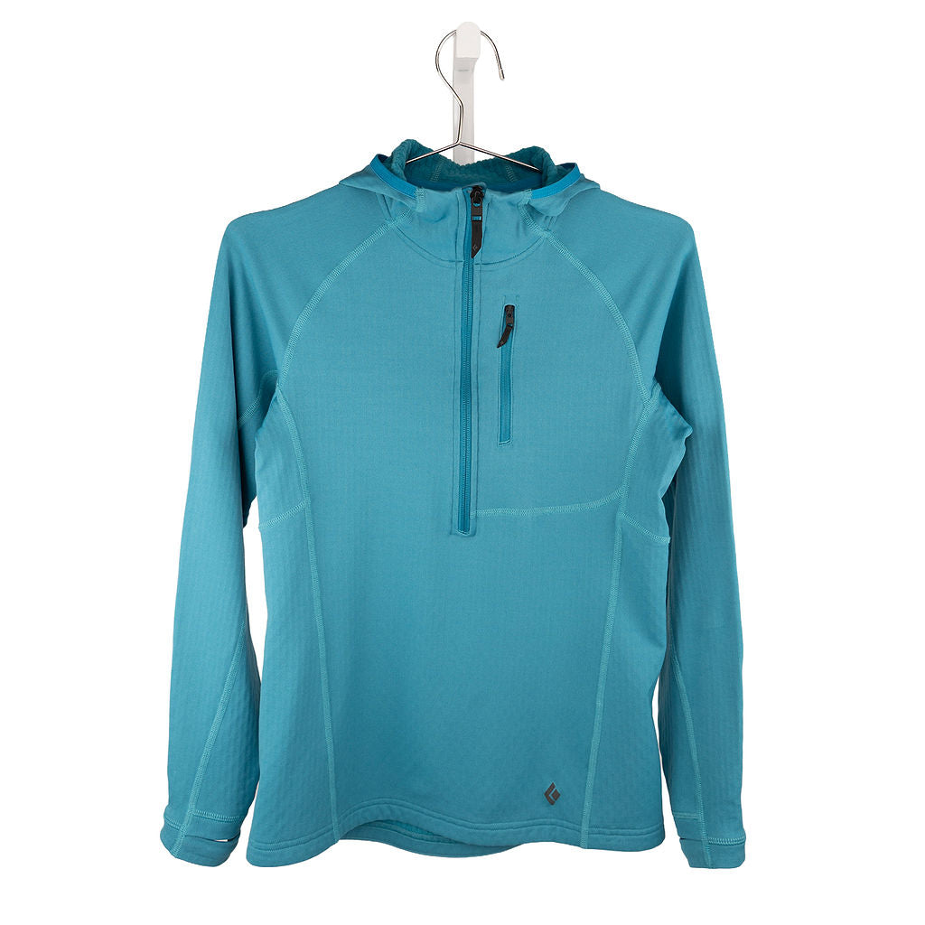Black Diamond Quarter Zip Polartec Lined Hoodie (M Women)