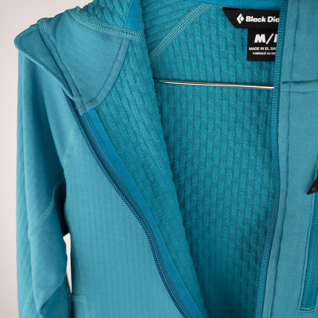 Black Diamond Quarter Zip Polartec Lined Hoodie (M Women)