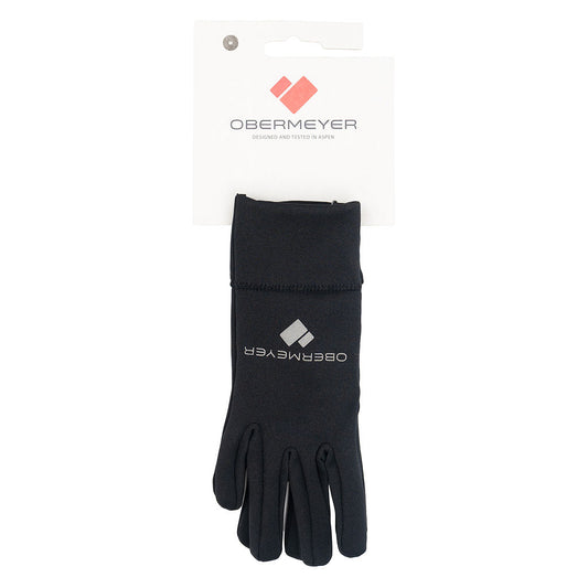 Obermeyer women's black liner gloves size M - front product view