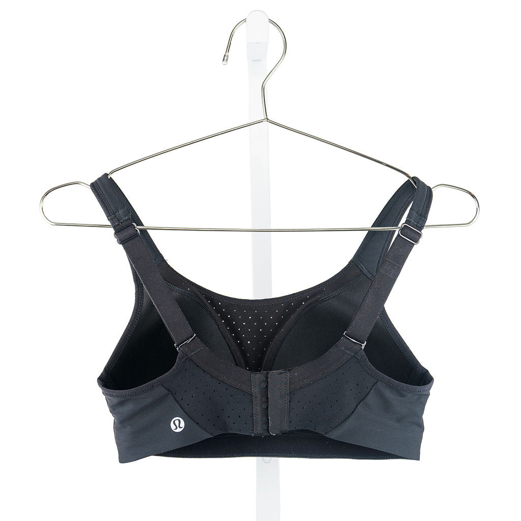 Lululemon Run Times Bra in black — back