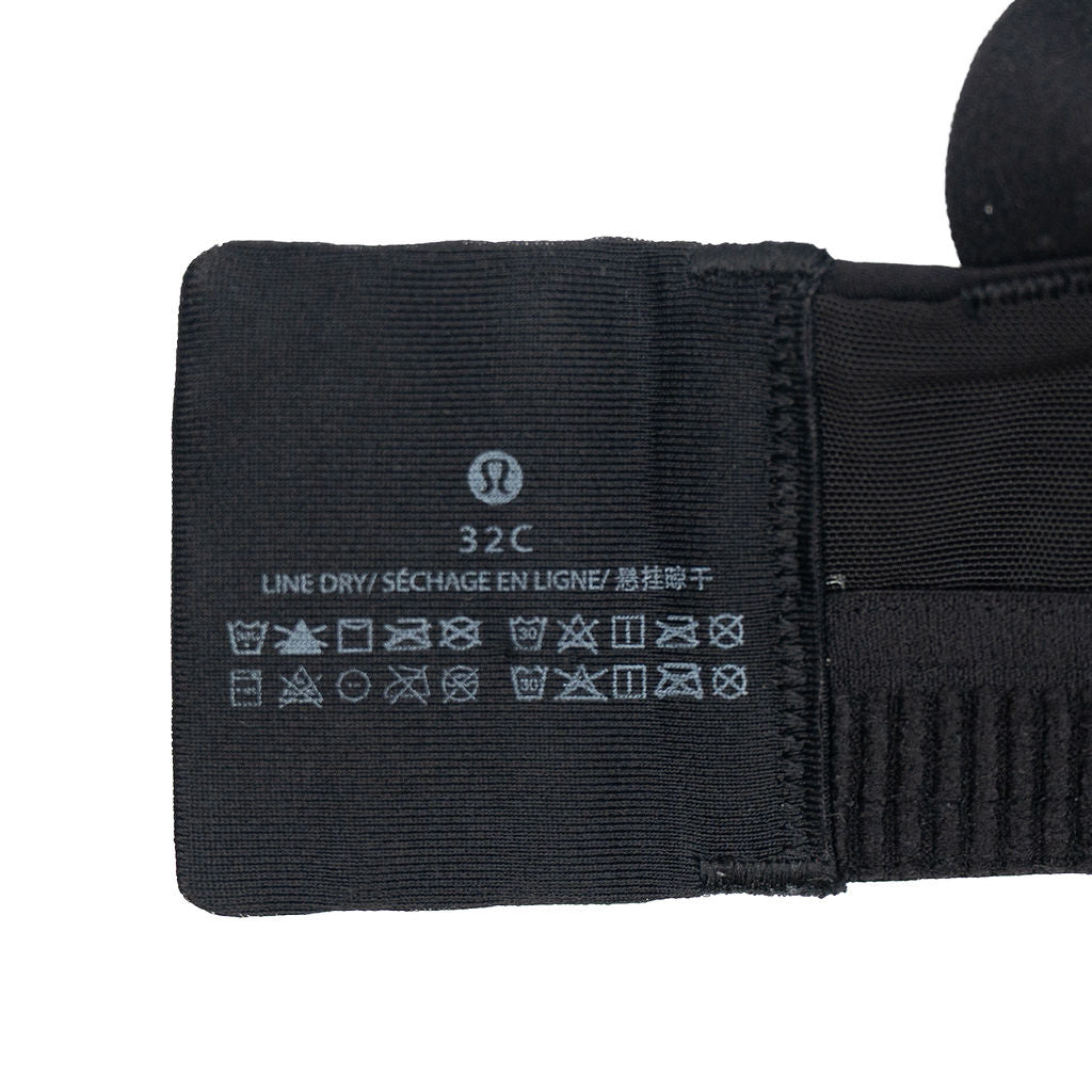 Lululemon Run Times Bra — physical 32C size label