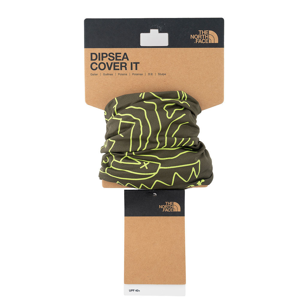 The North Face Dipsea Cover It in green/yellow pattern, one size - retail-package front
