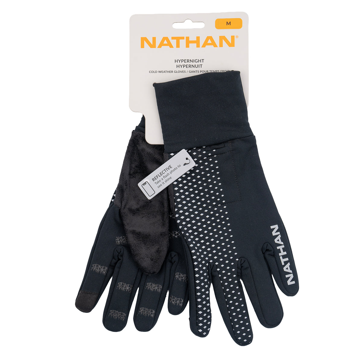 Nathan HyperNight Reflective Gloves (M Unisex)