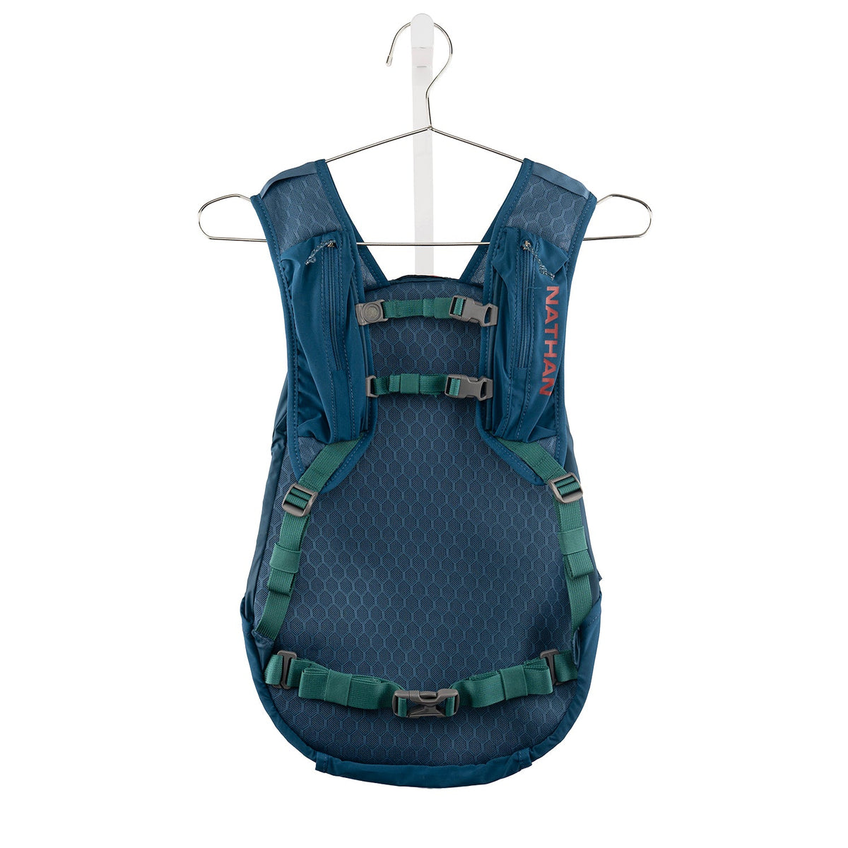 Nathan Crossover Pack 15L in Marine Blue/Hot Red - front view
