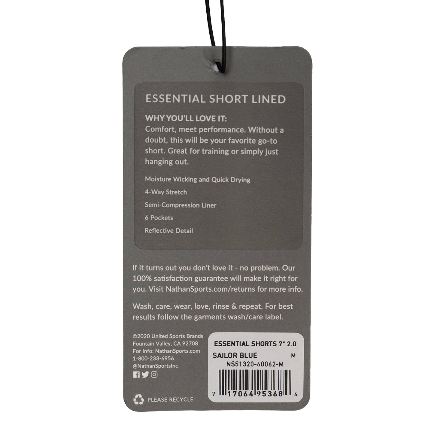 Nathan Essential Shorts 2.0 7"