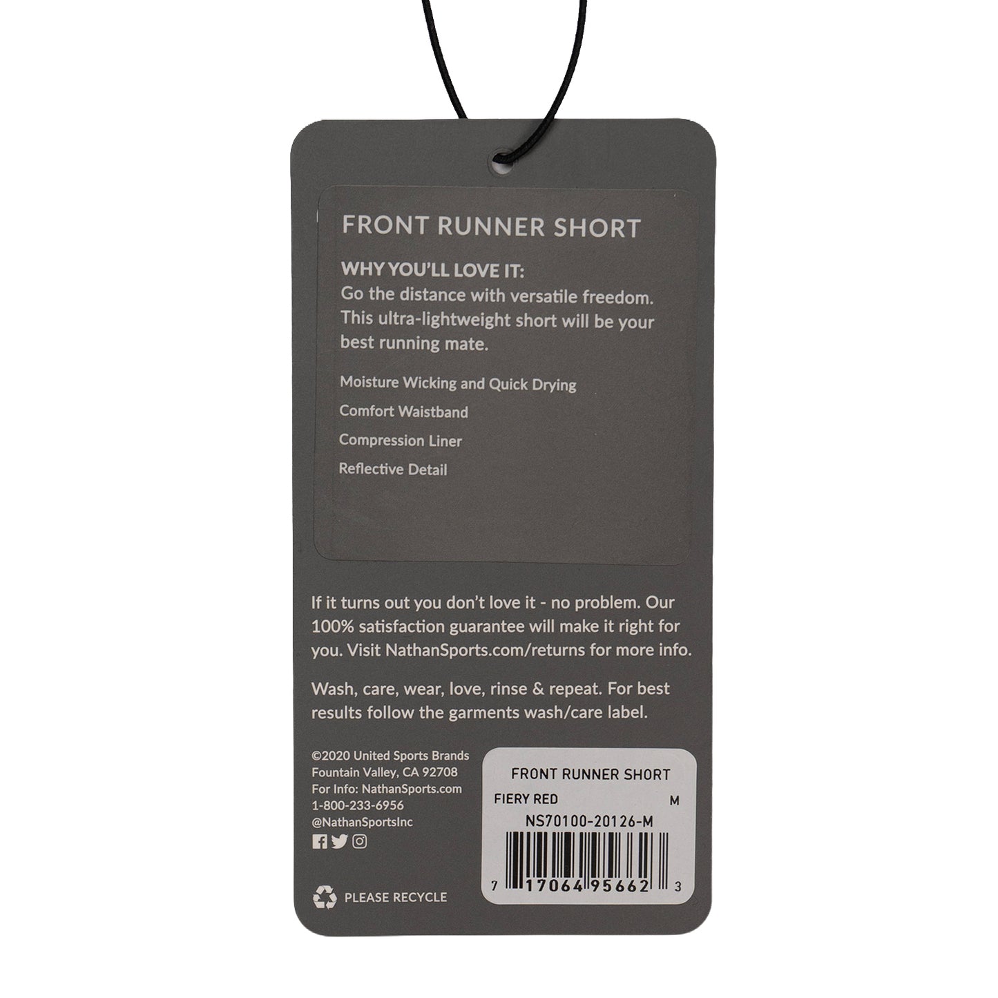 Nathan Front Runner Short (M Men)