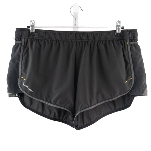 Nathan Women's Essential Shorts in Black, front view