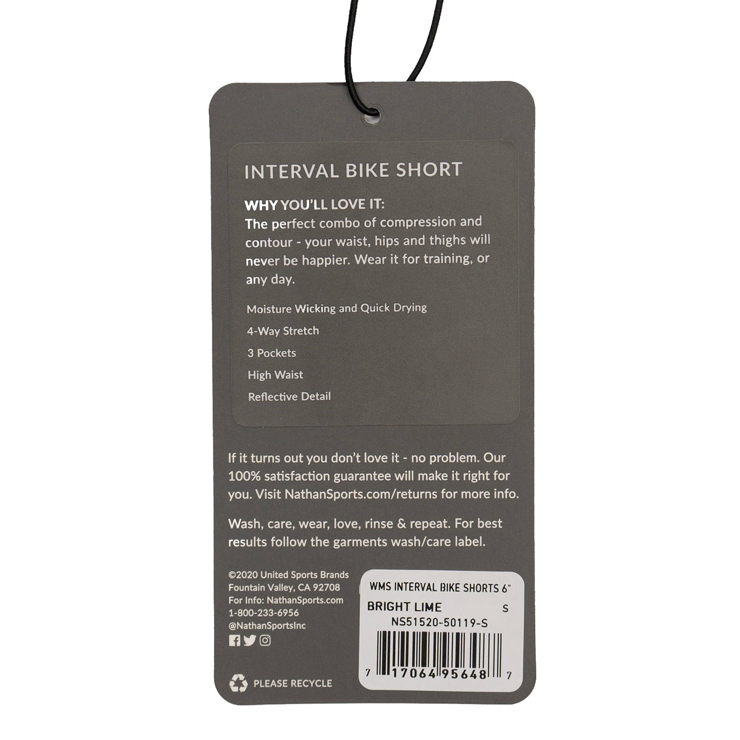 Nathan Women's Interval Bike Shorts (S Women)