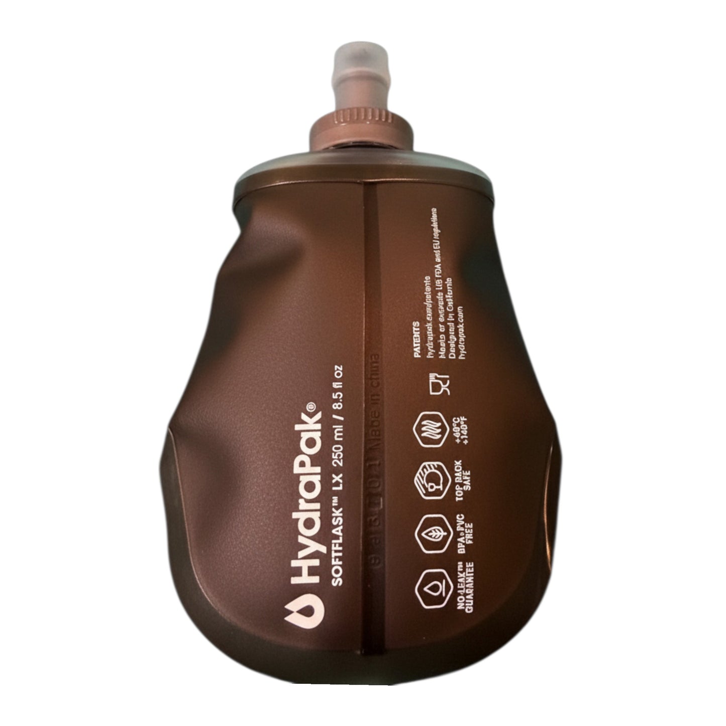 250ml Neversecond branded HydraPak SoftFlask