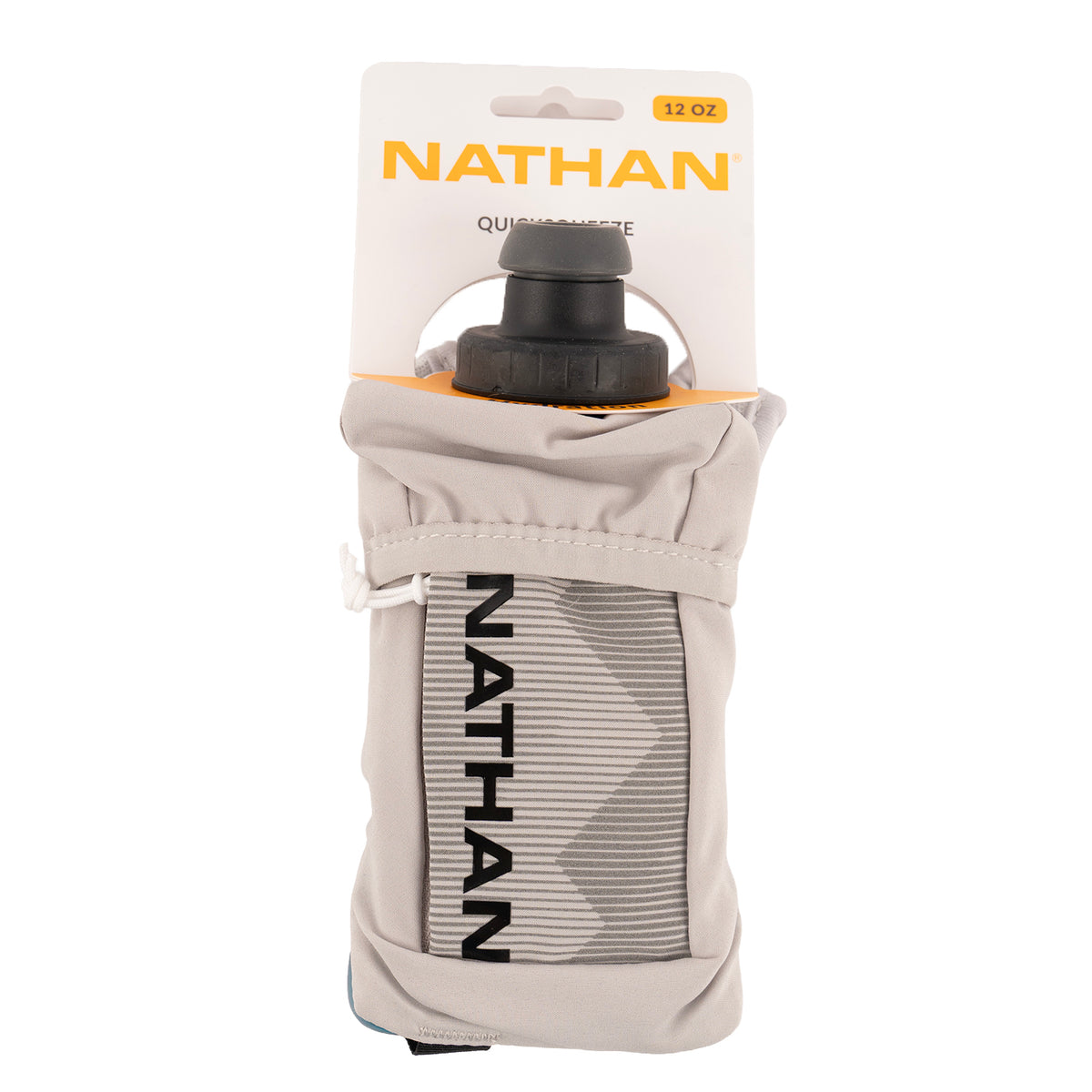 Nathan QuickSqueeze 12 oz Handheld in Vapor Grey/Black — front