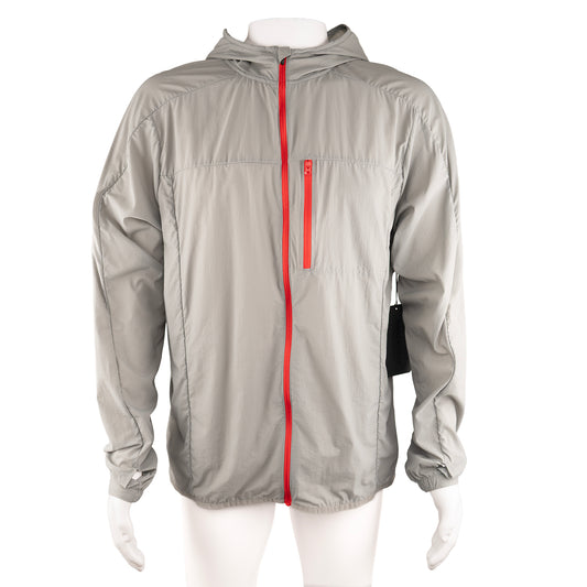 Nathan Men's Stealth Jacket 2.0 in Monument Grey/Fiery Red, size L — front