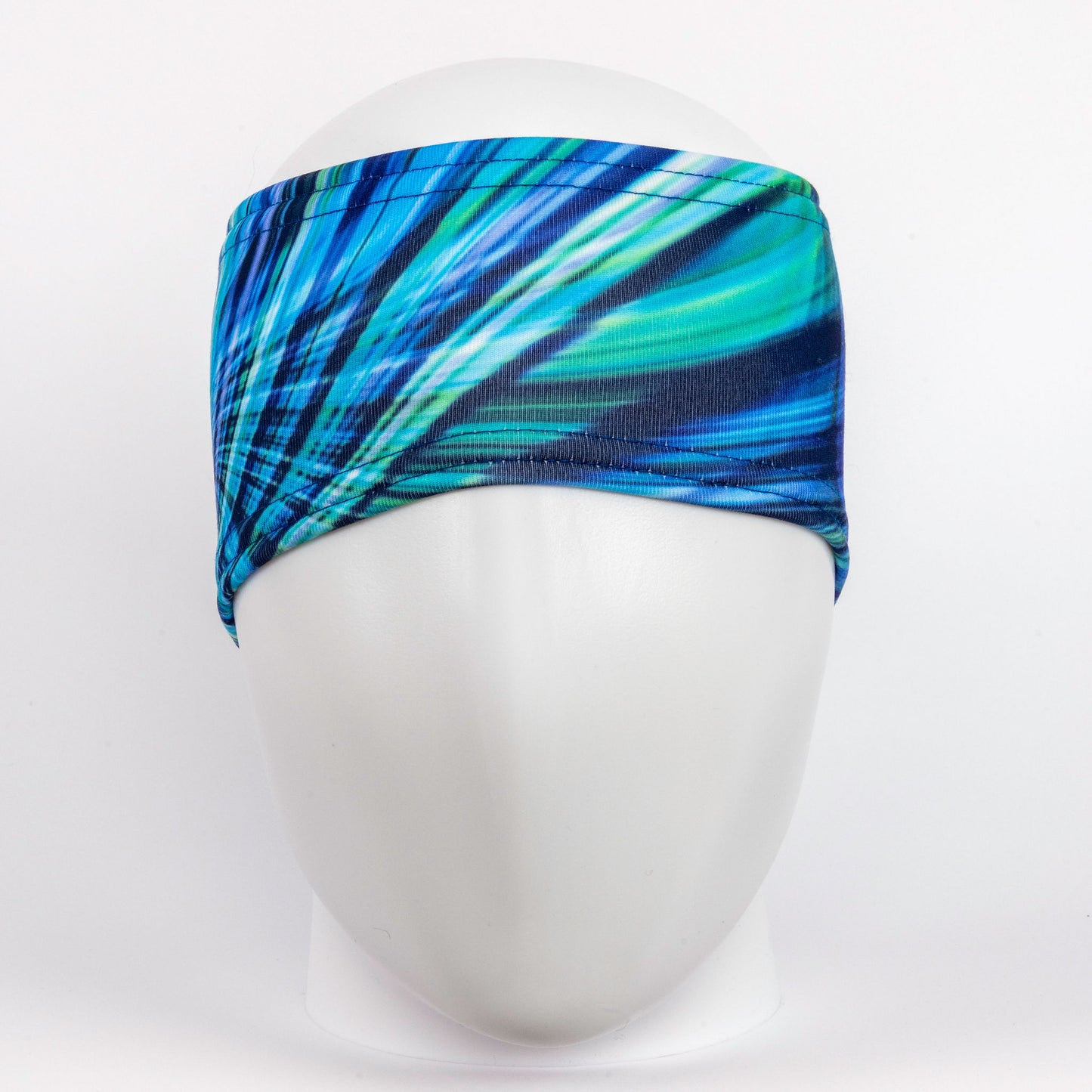 TrailHeads Ponytail Winter Headband - Deep Dive Blue Print (OS)