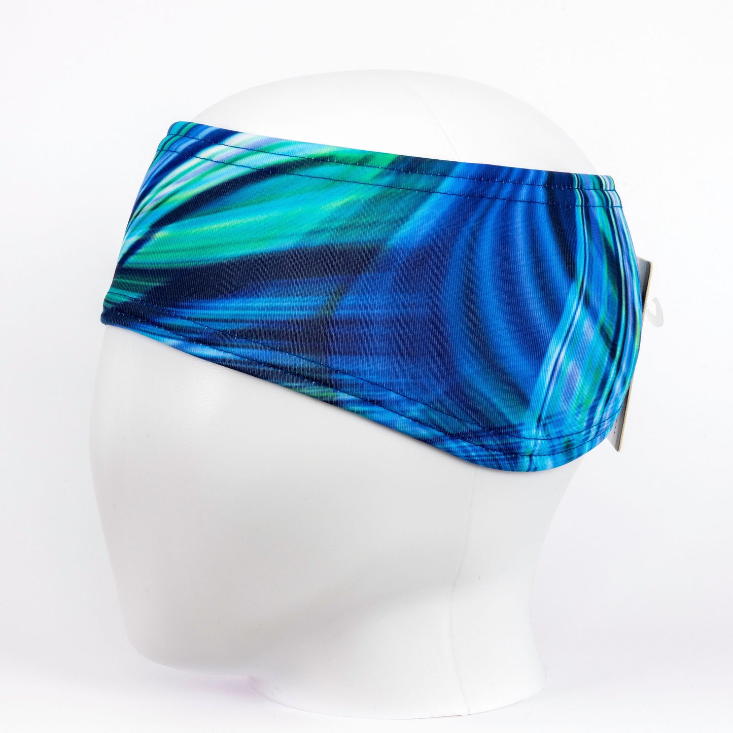 TrailHeads Ponytail Winter Headband - Deep Dive Blue Print (OS)
