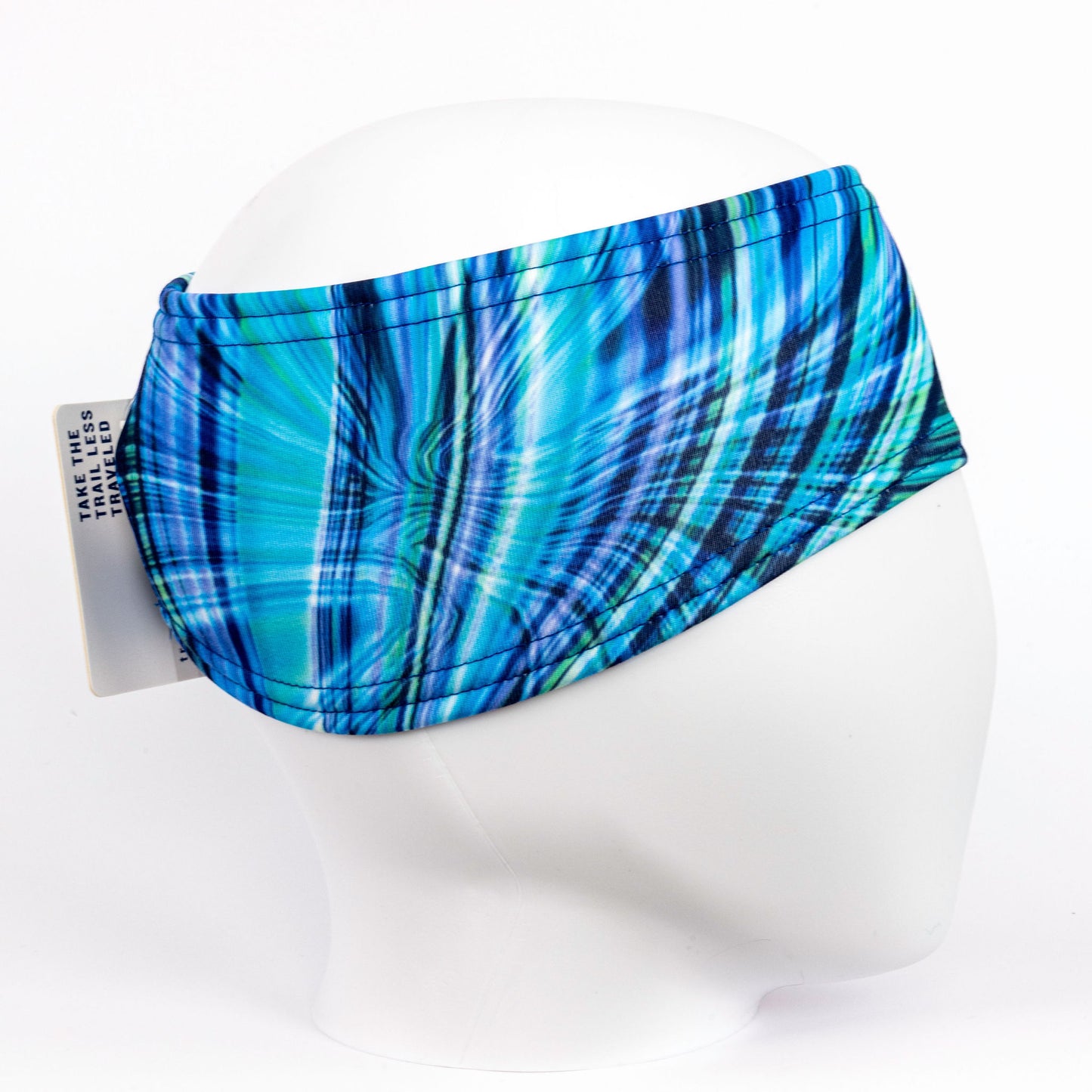 TrailHeads Ponytail Winter Headband - Deep Dive Blue Print (OS)