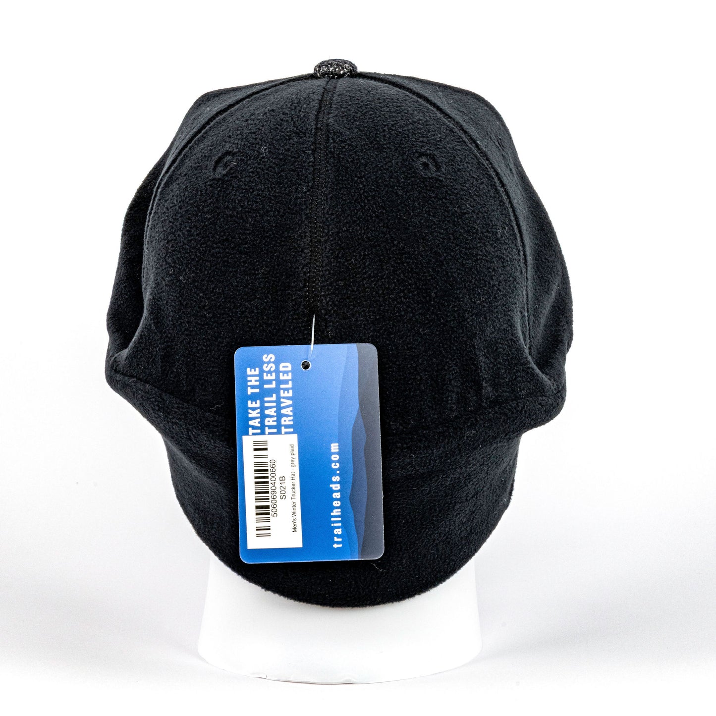 TrailHeads Winter Trucker Hat with Ear Flaps - Grey/Black (OS)