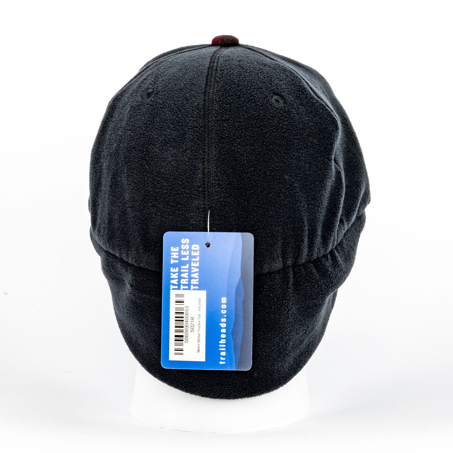 TrailHeads Winter Trucker Hat with Ear Flaps - Red/Black (OS)