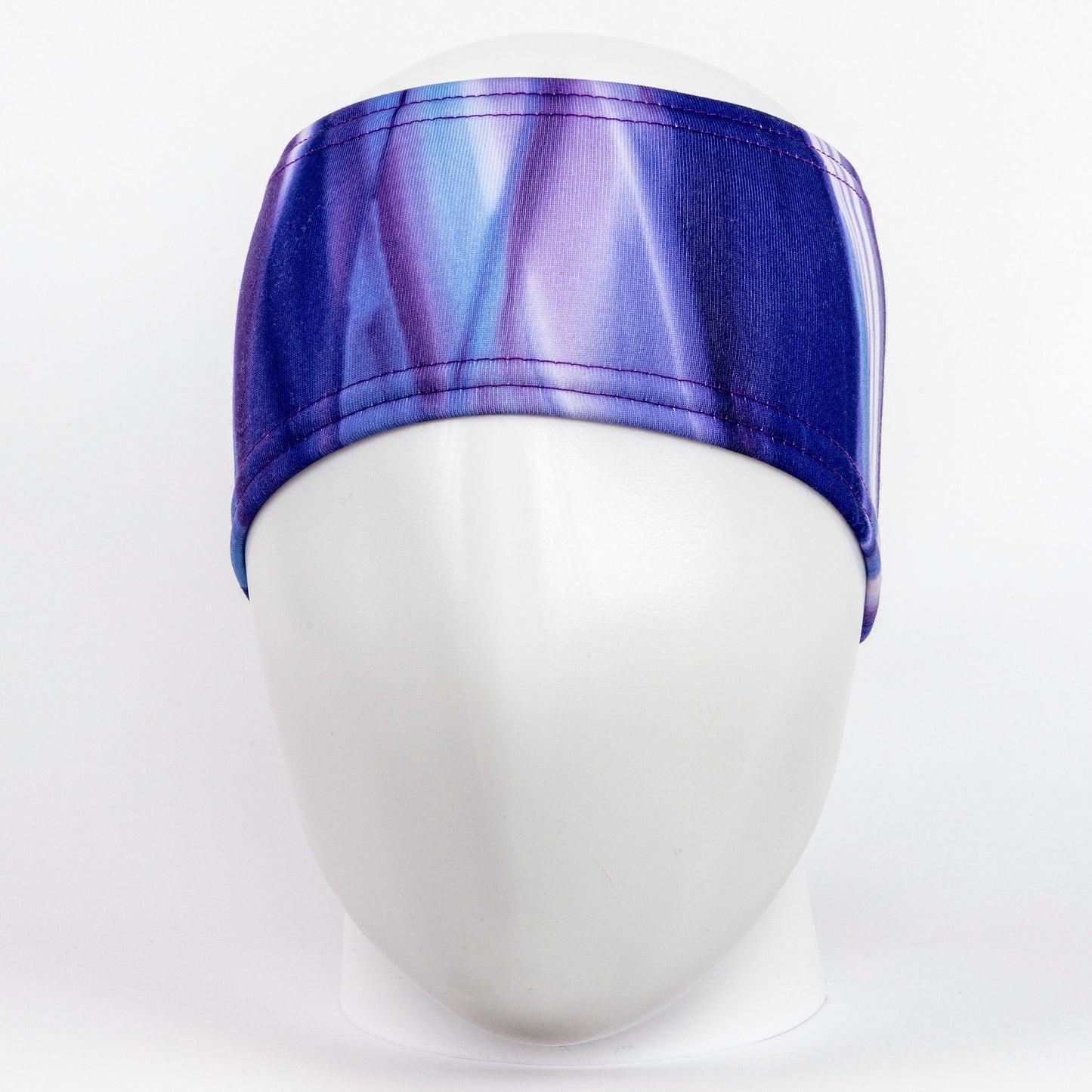 TrailHeads Ponytail Winter Headband - Purple Waves Print (OS)