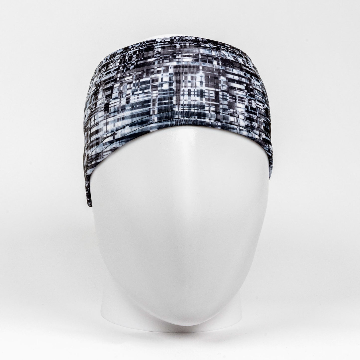 TrailHeads Ponytail Winter Headband - Grey/Black Print (OS)