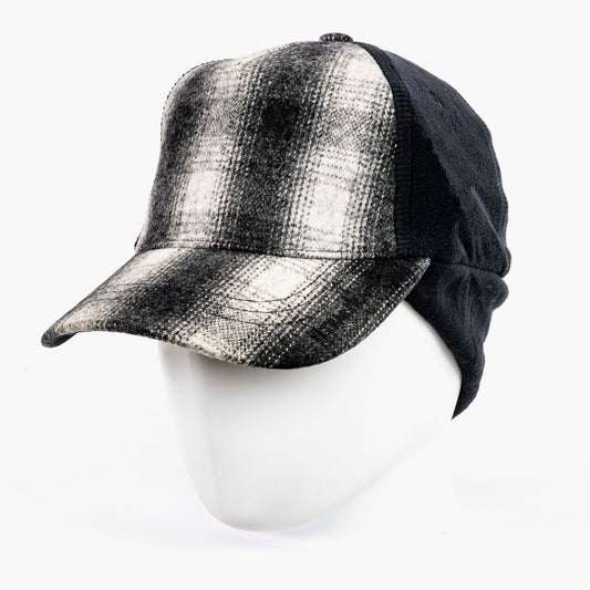 TrailHeads Ponytail Winter Trucker Hat with Ear Flaps - Grey/Black (OS)