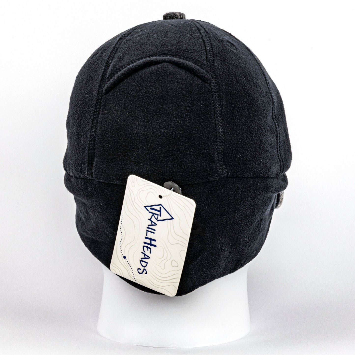 TrailHeads Ponytail Winter Trucker Hat with Ear Flaps - Grey/Black (OS)
